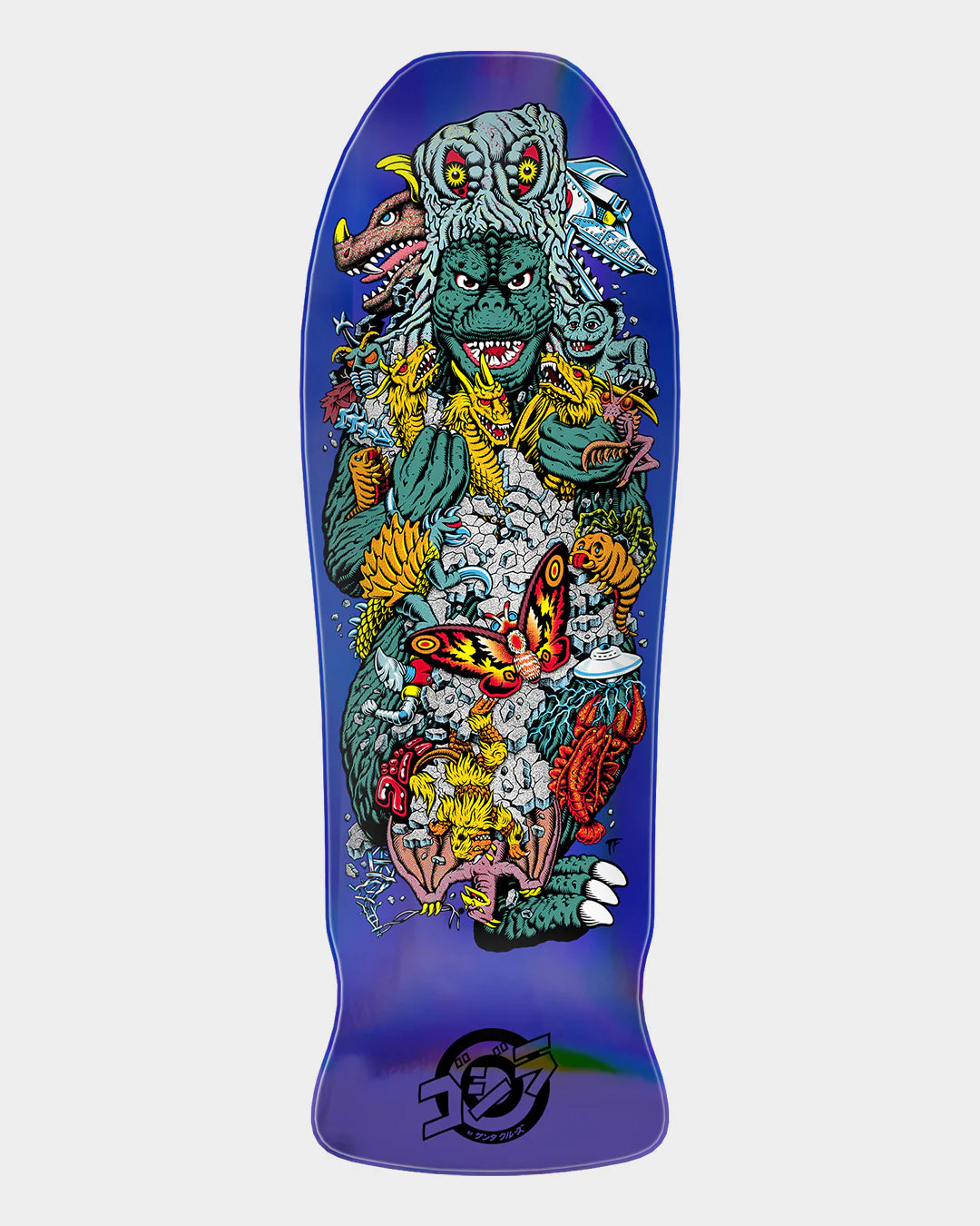 Godzilla Kaiju Roskopp 10.125in X 32in Santa Cruz Deck