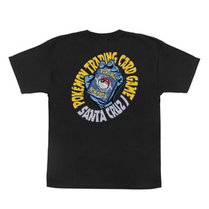 Santa Cruz X Pokémon TCG Hand Black Youth T-Shirt