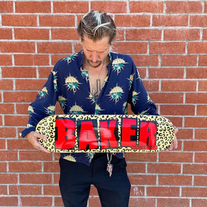 Geometric X Baker Cheetah Skateboard - (8-8.5)