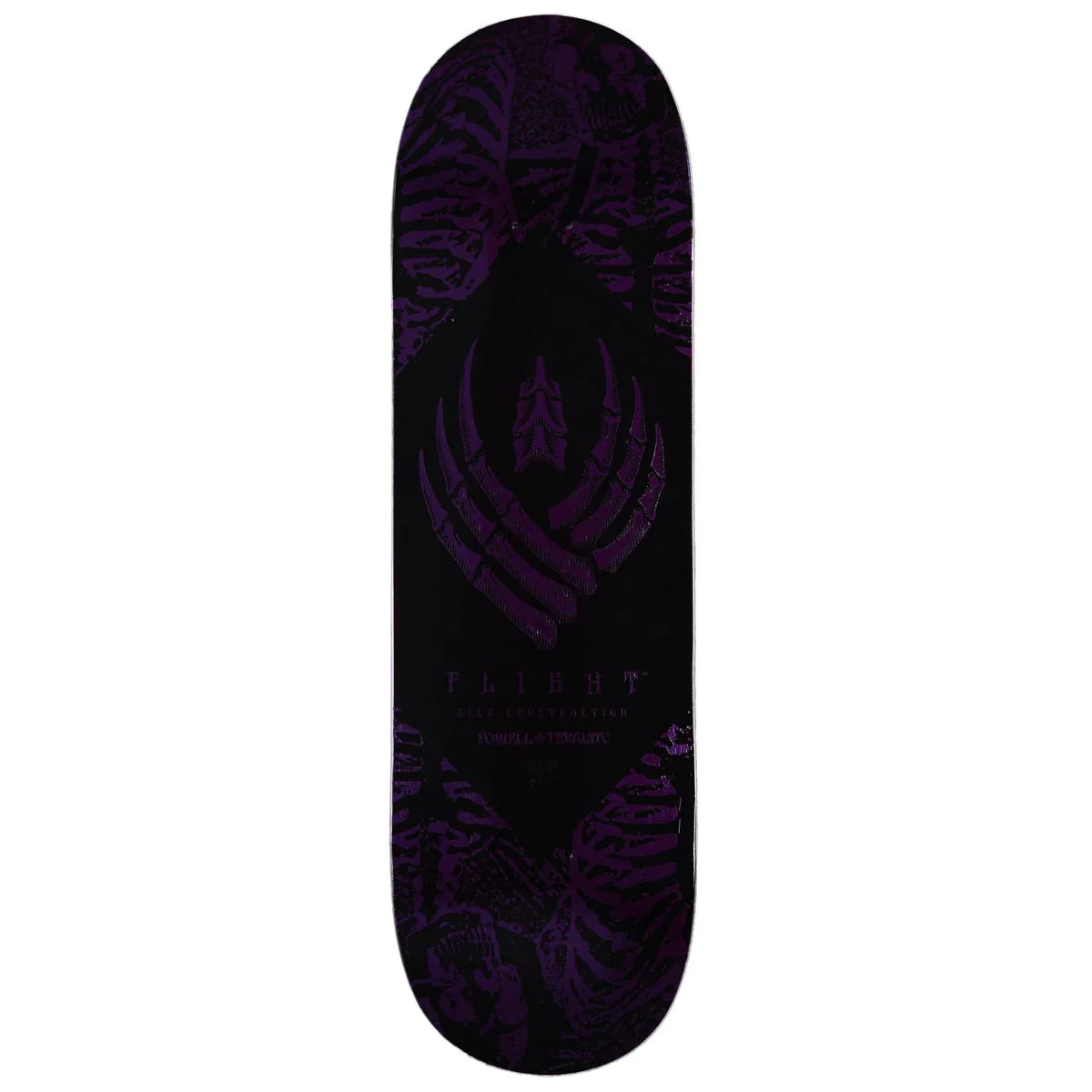 Powell Peralta Skeleton Purple Foil FLIGHT Skateboard Deck - 9.0" K26