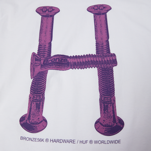 HUF X Bronze56k "Bolts" S/S Tee - (White)