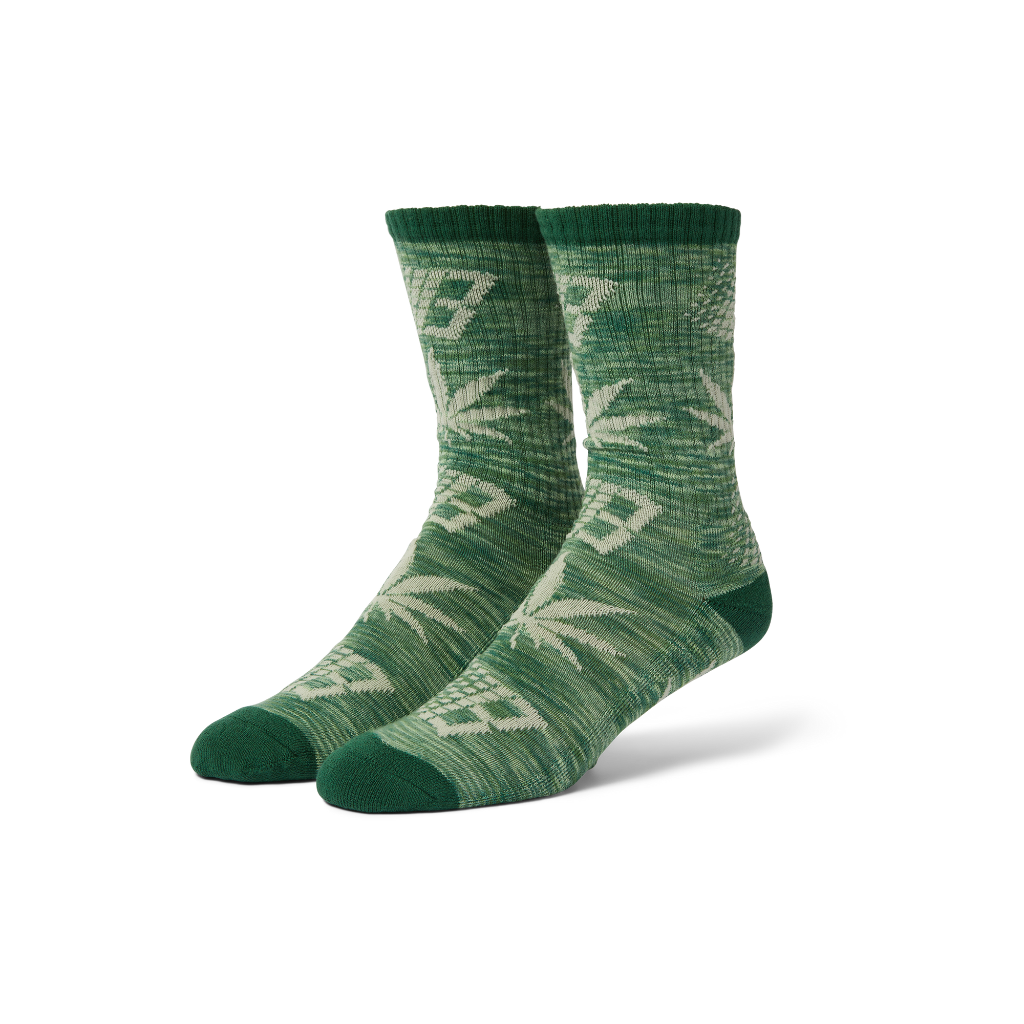 HUF x Bronze Plantlife Marbled Socks - (Green)