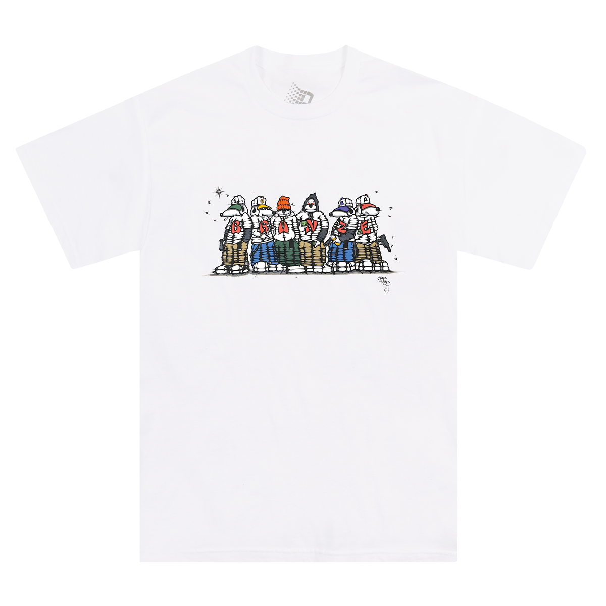 Bronze 56k Dog Gang T-Shirt - White