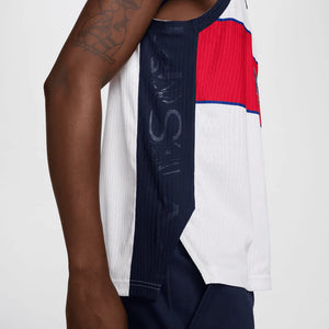 Nike SB 2024 Olympics Team USA Sleeveless Skate Jersey-(White)