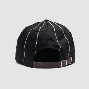 Dime Pinstripe Worker Cap - Black