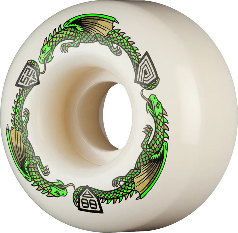 Powell Dragon Formula Green 88A V1 wheels - 52x31mm