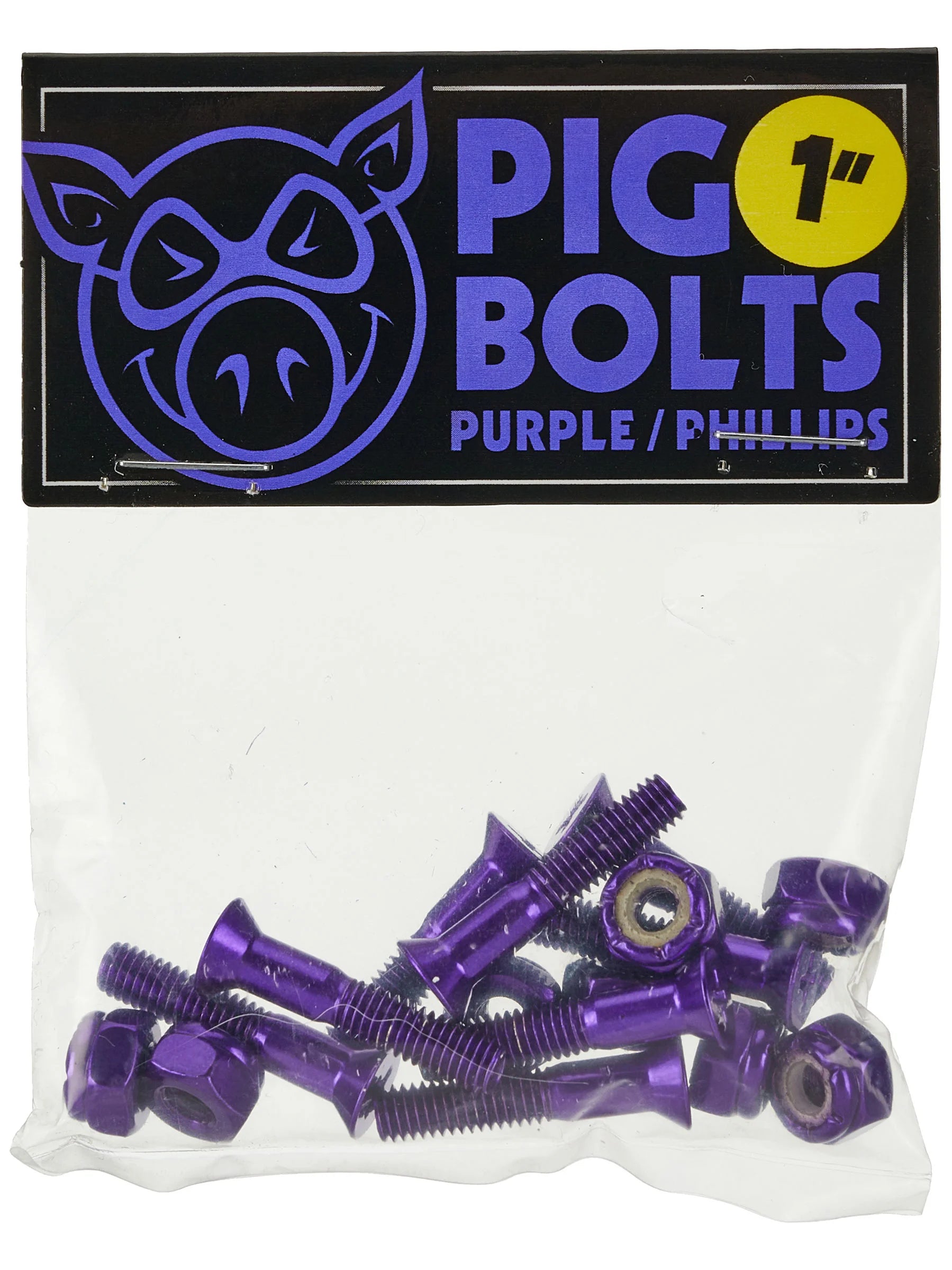 pig 1" Phillips hardware-purple