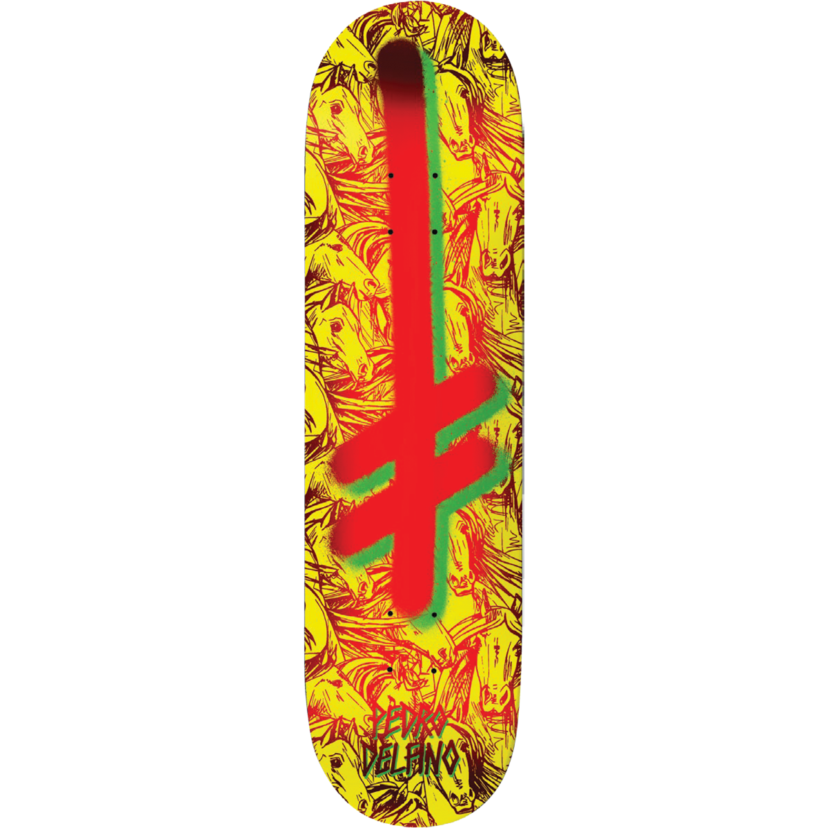 Deathwish PD Gang Logo Horses Deck - 8.25