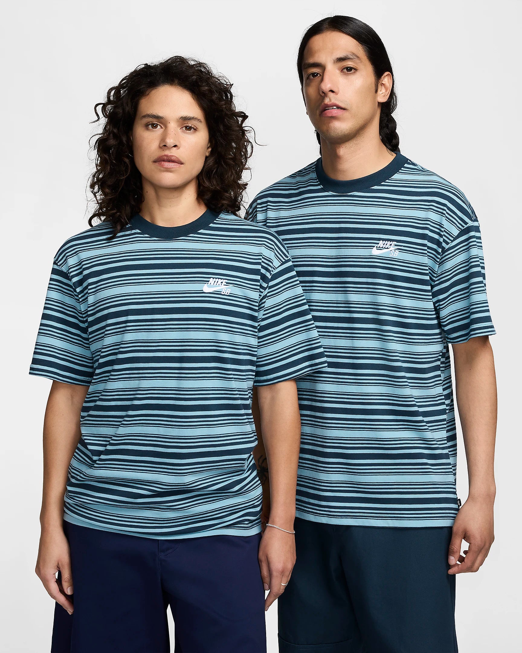 Nike SB - M90 Stripe Tee - (Denim Turquoise)
